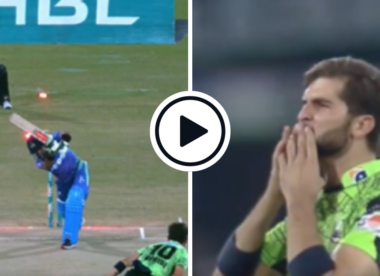 Watch: Shaheen Afridi cleans up Mohammad Rizwan with inswinger for trademark first-over wicket in PSL