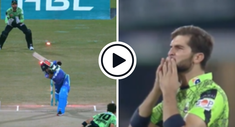 Shaheen Afridi picked yet another wicket in the first over of a T20 clash as he dismissed Rizwan in the PSL