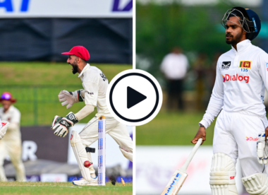 Watch: Stunning direct hit from Hashmatullah Shahidi sees Afghanistan take two in two | SL vs AFG