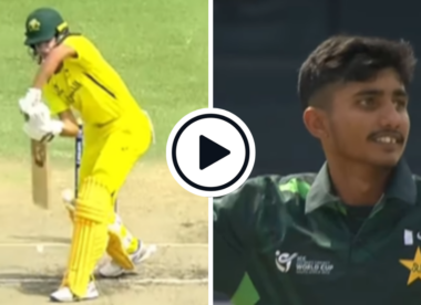 Watch: 15-year-old Pakistan quick Ali Raza jags wobble-seam beauty between bat and pad in U19 World Cup semi-final