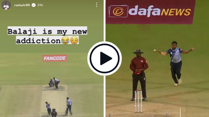 Watch: 'My new addiction' - R Ashwin shares video of Indian seamer with comical run-up in minor T20 competition