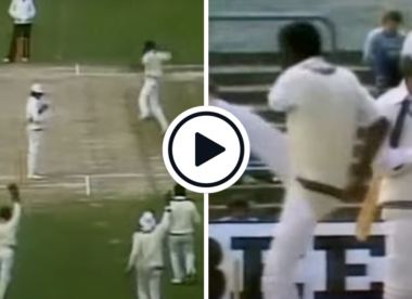 Watch: ‘Should have been signed up by Manchester United’ – furious Michael Holding kicks two stumps out of the ground
