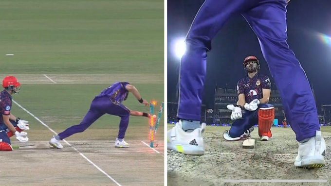 Quetta Gladiators retract run-out appeal after bowler gets in way of batter returning to crease