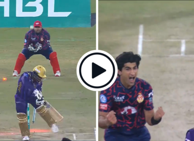 Watch: Naseem Shah roars up close to batter after ripping out off-stump with beauty
