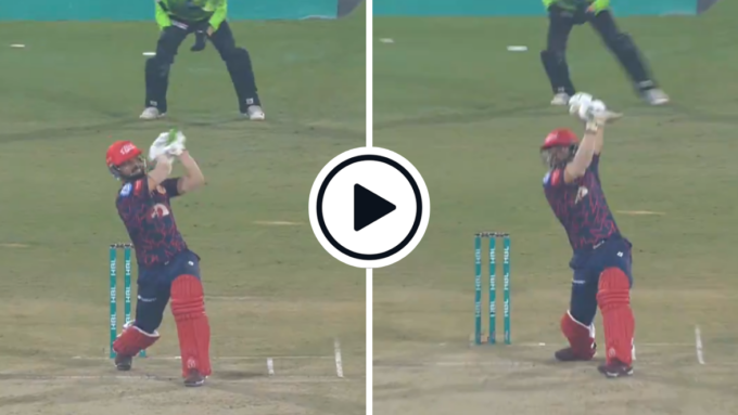 Watch: Shadab Khan launches Haris Rauf for consecutive sixes en route to 41-ball 74* in PSL 2024 opener