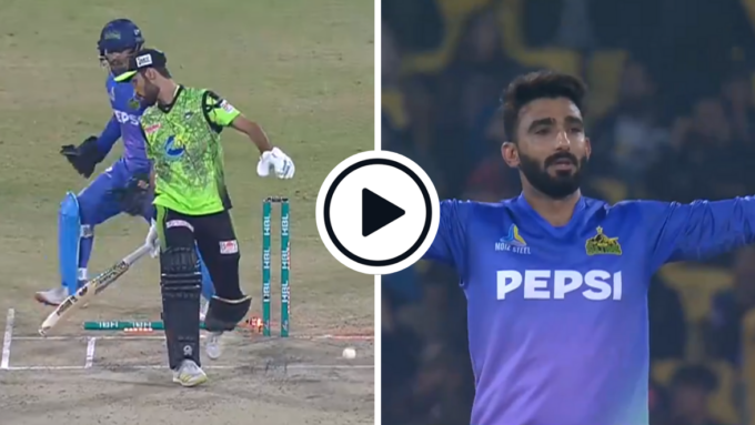 Watch: Usama Mir rocks Lahore Qalandars with triple-wicket over en route to 6-40