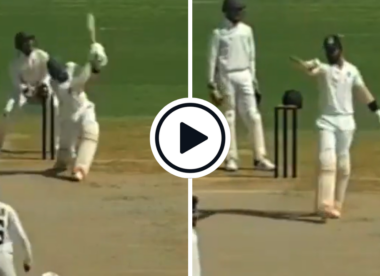 Watch: Andhra batter hits six sixes in an over in Indian state U23 cricket
