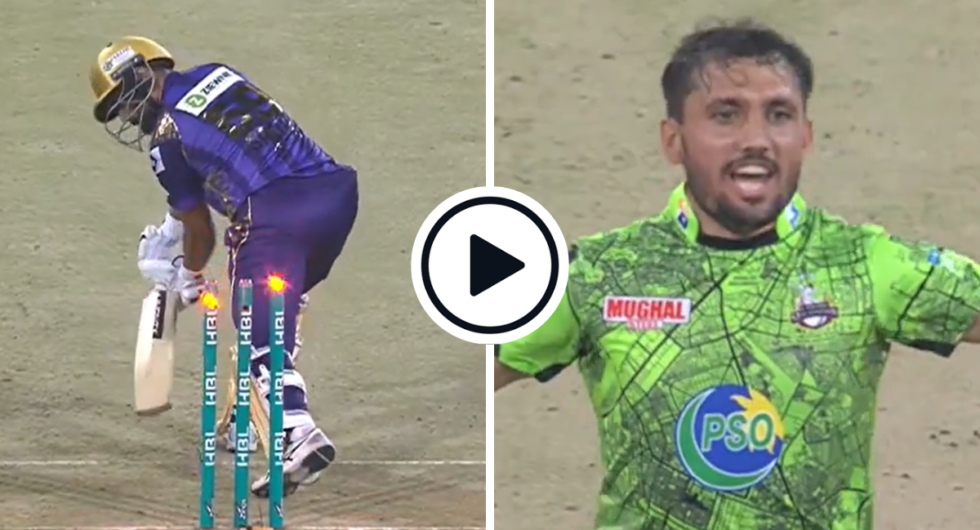 Zaman Khan bowls Saud Shakeel with yorker in PSL 2024