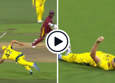 Watch: 'Albatross' Cameron Green takes stunning one-handed catch diving full length to his left