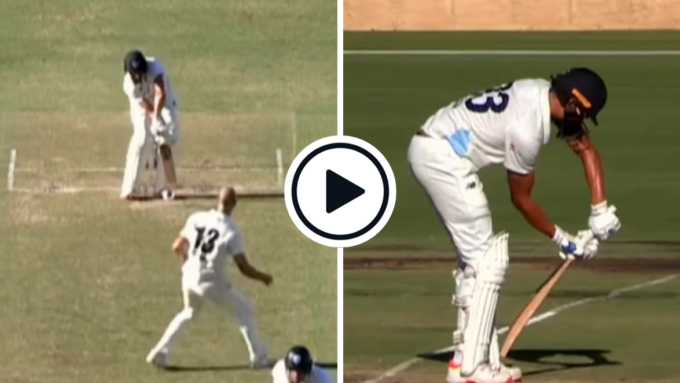 Watch: Chris Green sparks obstructing the field Laws debate after blocking return throw with bat | Sheffield Shield 2023/24