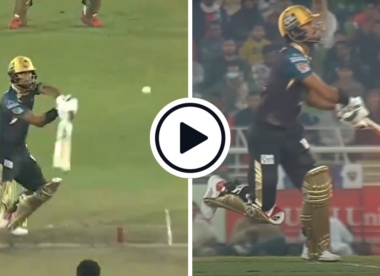 Watch: Batter hilariously hits wicket in follow-through after reverse scoop in Bangladesh Premier League