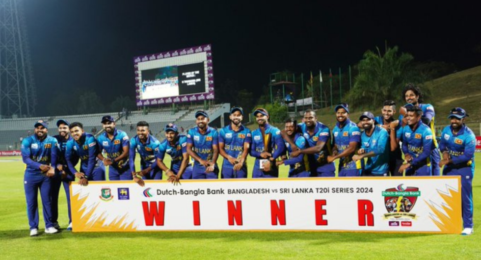 Sri Lanka celebrated with a ‘Timed out’ pose after winning the T20I series against Bangladesh to continue the rivalry between the two sides.