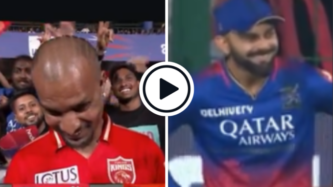 Watch: Virat Kohli laughs at fake Shikhar Dhawan in the crowd