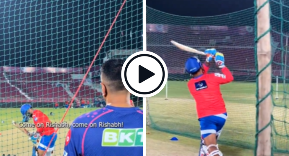 Watch: Rishabh Pant was cheered on by R Ashwin while batting in the nets, marking a sweet role reversal ahead of an IPL 2024 game between them
