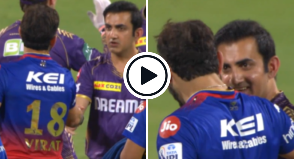 Watch: Virat Kohli and Gautam Gambhir embraced each other during the second Strategic Timeout during the RCB-KKR clash