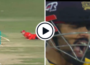 Watch: Babar Azam run out by direct hit in first over for first powerplay dismissal of PSL 2024