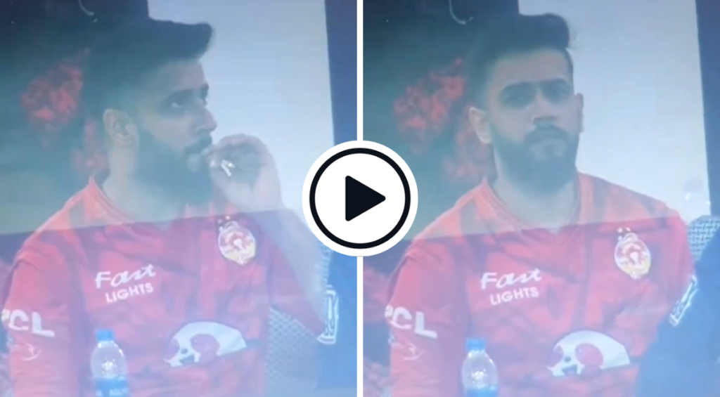 Imad Wasim caught smoking in dressing room in PSL final 2024