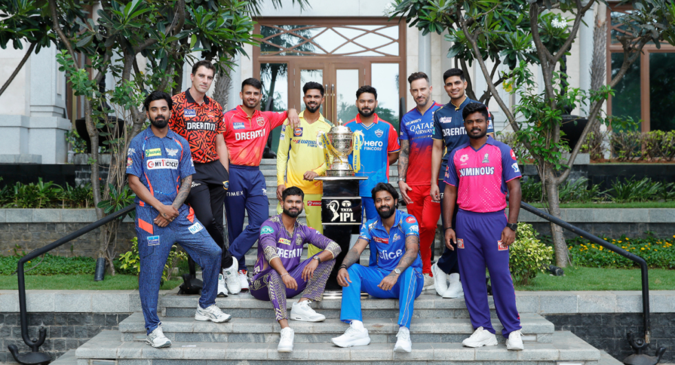 IPL 2024 captains wearing team jerseys