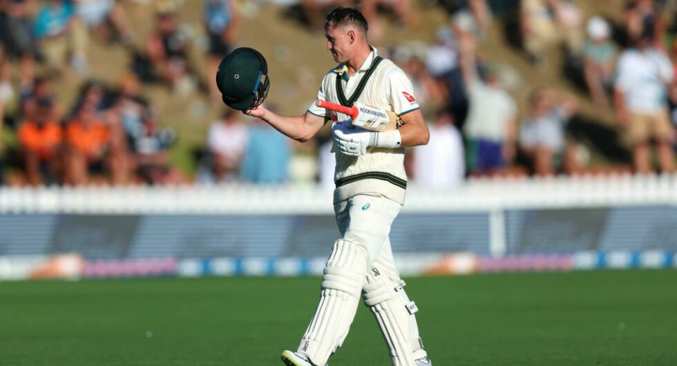 Marnus Labuschagne walks off the field after another low score