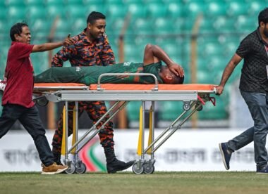 Cramp and crashes: Three Bangladesh fielders injured against Sri Lanka, umpire also falls ill in extreme heat