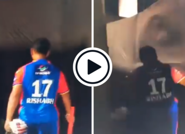 Watch: Rishabh Pant frustratedly smashes his bat against sight screen after soft dismissal