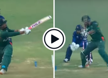 Watch: Four sixes, four fours – Rishad Hossain smashes 40 off 11 Wanindu Hasaranga deliveries to seal ODI series win