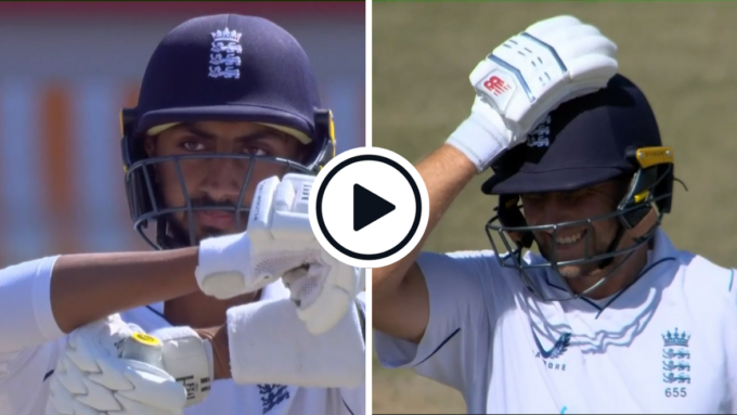 Watch: Joe Root laughs after Shoaib Bashir tries to review bowled dismissal