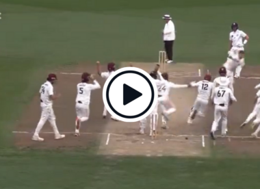 Watch: New Zealand first-class team pull off win in final over with eight men around the bat