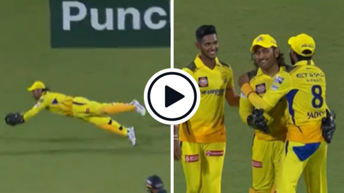 Watch: MS Dhoni defies age and gravity to take flying, full-length stunner in IPL 2024
