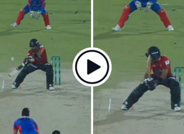 Watch: Abdullah Shafique improvises slice-ramp to ball way outside off