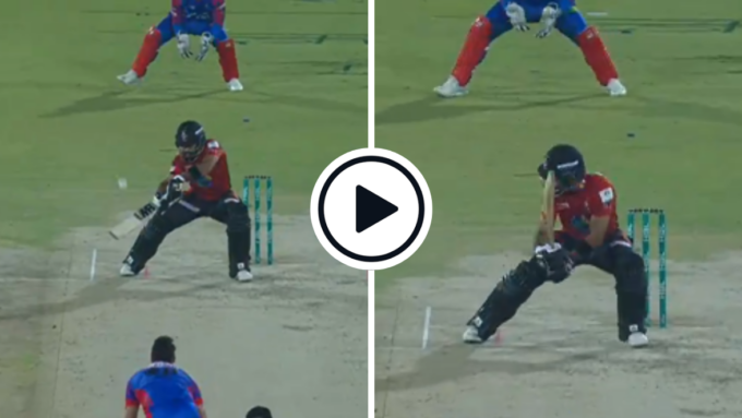 Watch: Abdullah Shafique improvises slice-ramp to ball way outside off