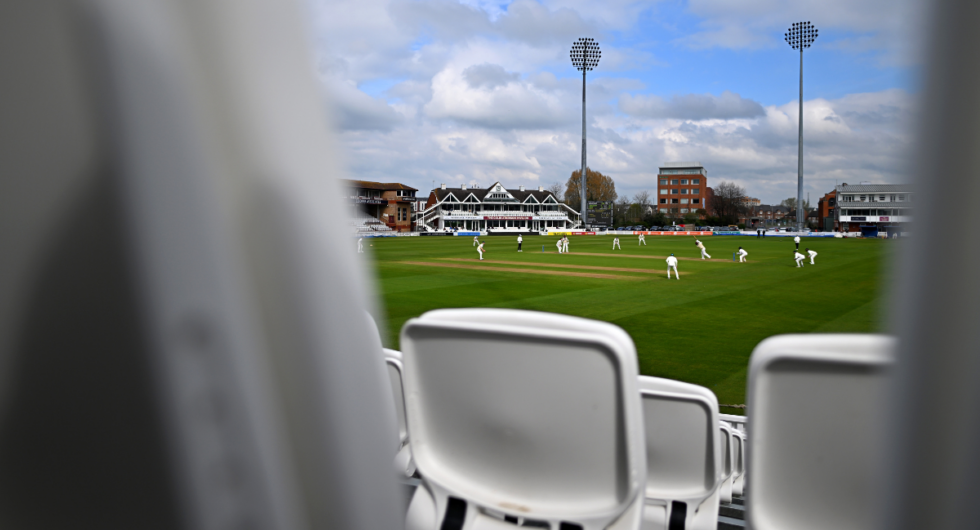 A 2024 pre-season County Championship warm-up game, taken from between two seats in the stands