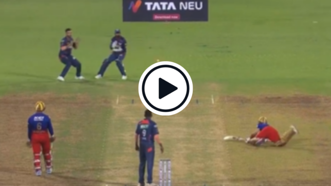 Watch: RCB batter slips mid-pitch, gets run out by Nicholas Pooran's direct-hit from deep