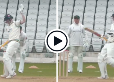 Watch: Harry Brook startled by bee facing up on 99, rapidly reels away from crease before reaching century