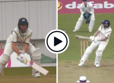 Watch: Joe Root plays trademark reverse scoop after reaching first Yorkshire century in two years