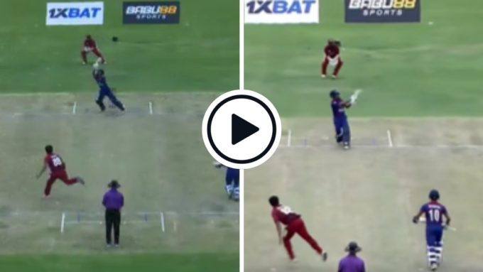 Watch: Nepal's Dipendra Airee smashes six sixes in an over including jaw-dropping off-side helicopter shot