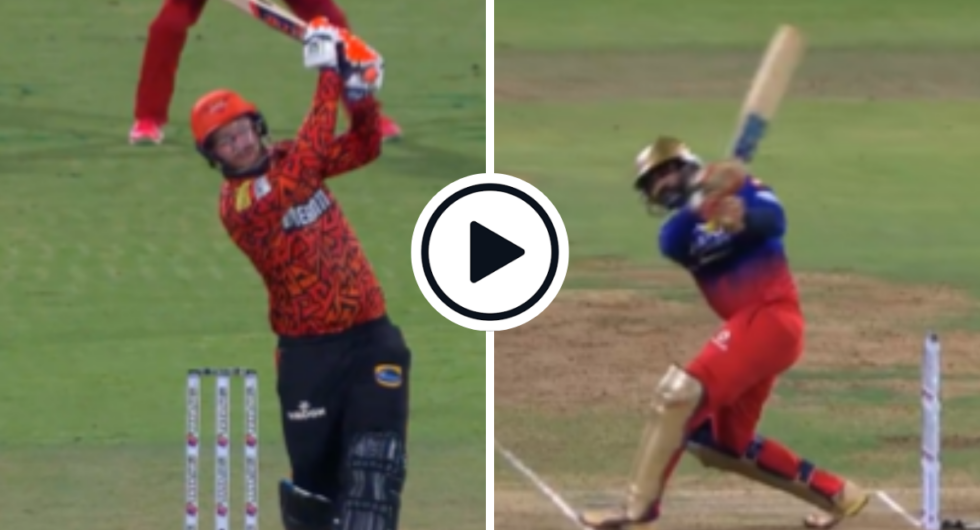 Watch: Heinrich Klaasen sent a ball out of the M Chinnaswamy Stadium, the six measured at 106 metres, before Dinesh Karthik bettered