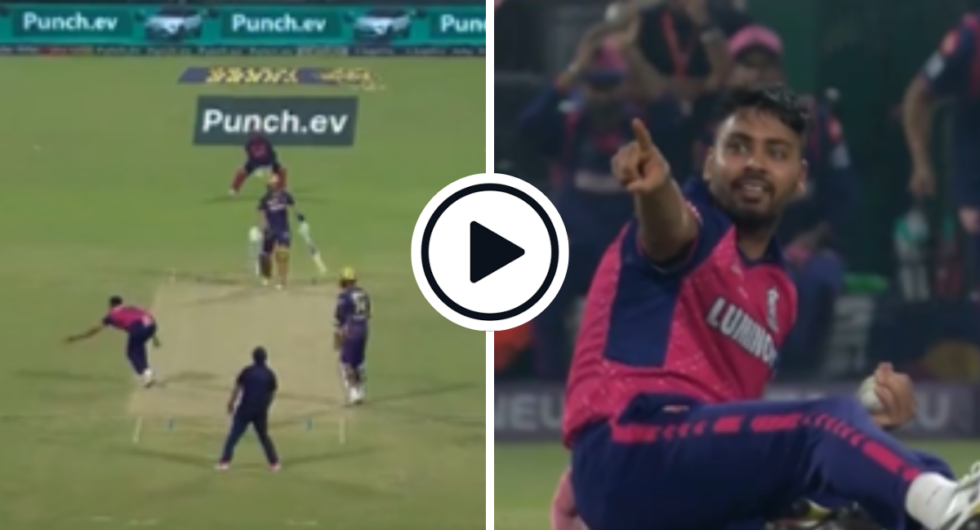 Watch: Avesh Khan took a stunning one-handed low catch in his follow-through to dismiss in-form Phil Salt for 10