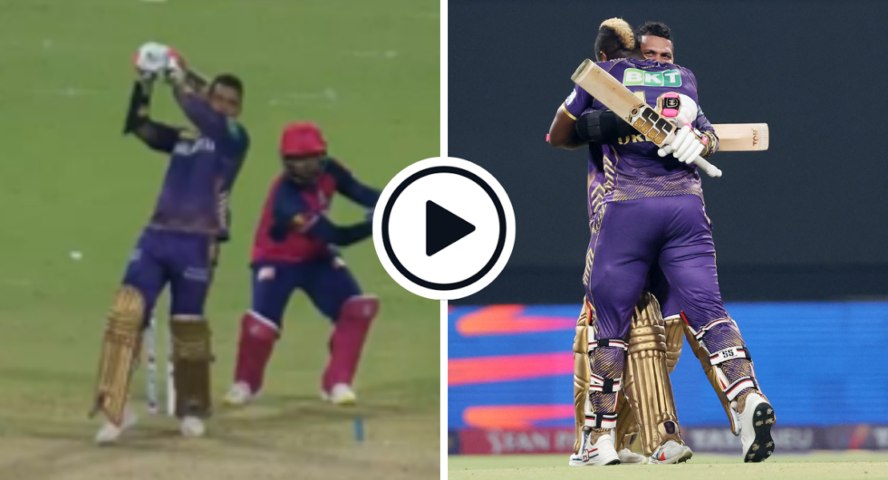 Watch: Sunil Narine blasted his first T20 ton in just 49 balls, reaching the milestone with two sixes and as many fours