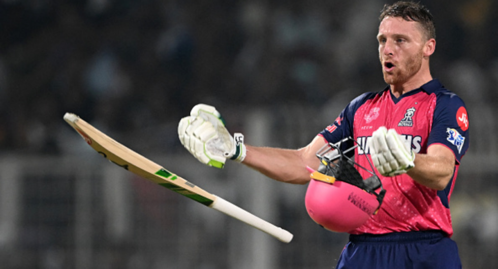 Jos Buttler’s unbeaten hundred trumped Sunil Narine’s ton as his 107* helped Rajasthan Royals chase down 224