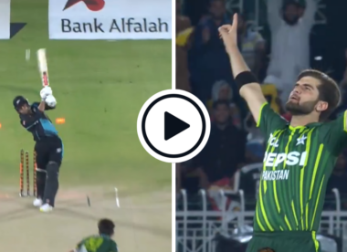 Watch: Shaheen Afridi cleans up New Zealand debutant with inswinger for trademark first-over T20I wicket