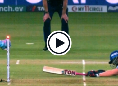 Watch: LSG batter bizarrely run out despite almost entire bat being inside the crease