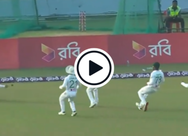 Watch: Entire Bangladesh slip cordon chases ball to boundary in Sri Lanka Test