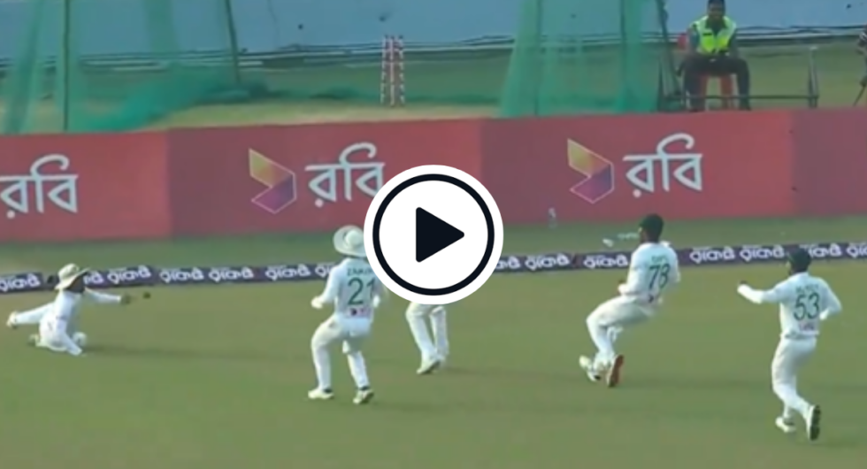 Five Bangladesh fielders chasing