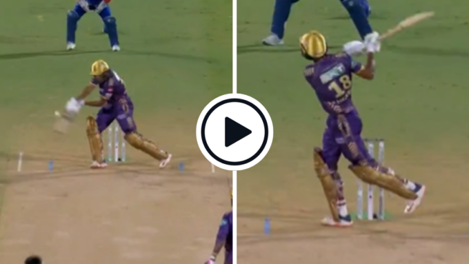 Watch: 18-year-old Angkrish Raghuvanshi reverse-scoops six in explosive fifty in first IPL knock