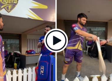Watch: 'Two bats in two matches?' - Kohli fumes at Rinku for breaking his bat, scoffs at another request