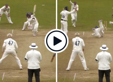 Watch: Joe Root effects bizarre run out from silly point off full-blooded drive