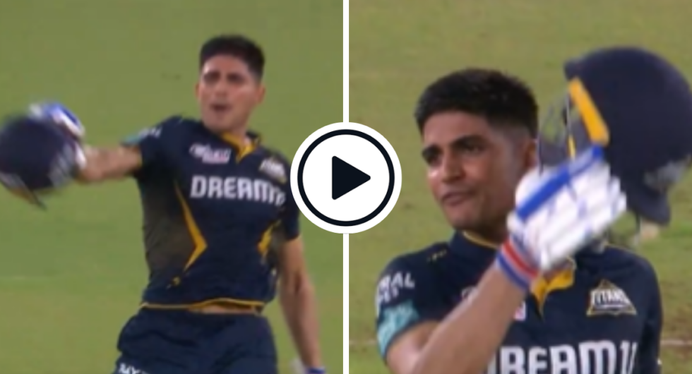 Watch: A charged-up Gujarat Titans skipper Shubman Gill celebrated his first century of the 2024 Indian Premier League off just 50 deliveries