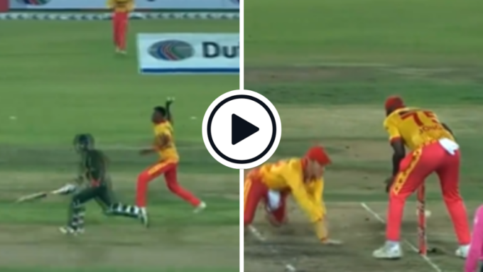 Watch: Mustafizur Rahman survives two run outs in one ball after hilarious misfields by Zimbabwe
